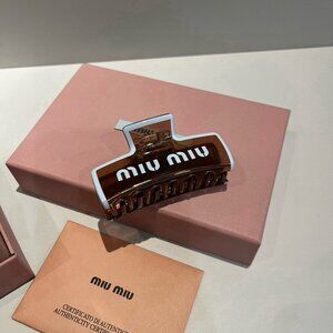 Miu Miu Women's Black Hair Claw Clip